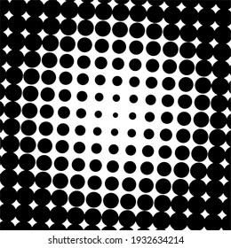 Black halftone background with Black polka dots. Halftone pattern. Modern Halftone Background, backdrop, textured pattern. Vector illustration.