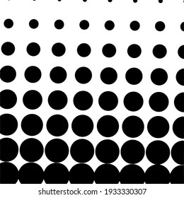 Black halftone background with Black polka dots. Halftone pattern. Modern Halftone Background, backdrop, textured pattern. Vector illustration.