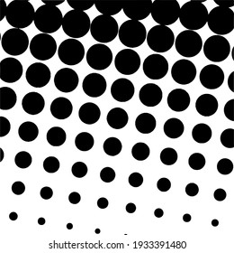 Black halftone background with Black polka dots. Halftone pattern. Modern Halftone Background, backdrop, textured pattern. Vector illustration.