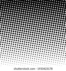 Black halftone background with Black polka dots. Halftone pattern. Modern Halftone Background, backdrop, textured pattern. Vector illustration.
