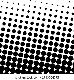 Black halftone background with Black polka dots. Halftone pattern. Modern Halftone Background, backdrop, textured pattern. Vector illustration.