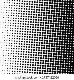 Black halftone background with Black polka dots. Halftone pattern. Modern Halftone Background backdrop texture pattern. Vector illustration.