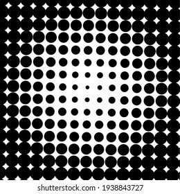 Black halftone background with Black polka dots. Halftone pattern. Modern Halftone Background backdrop texture pattern. Vector illustration.