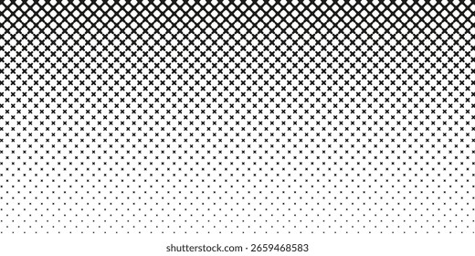 black halftone design with additional number circles for pattern and background.
