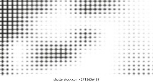 Diseño de semitono negro de cruz o signo de más para el patrón y el fondo