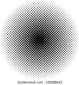 black halftone dot pattern