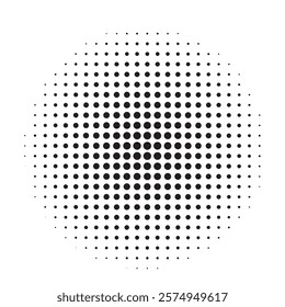 black halftone dots background. modern halftone dot vector