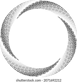  Black halftone dots in vortex form. Geometric art. Trendy design element.Circular and radial lines volute, helix.Segmented circle with rotation.Radiating arc lines.Cochlear