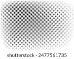 Black halftone gradient dot patterns background