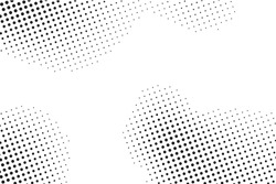 Black halftone gradient dot patterns background