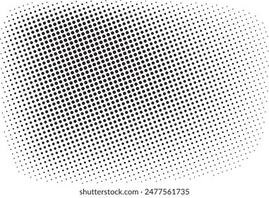 Black halftone gradient dot patterns background