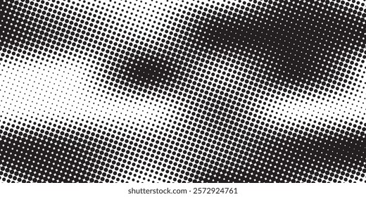 Black halftone gradient dot patterns background. dots modern vector
