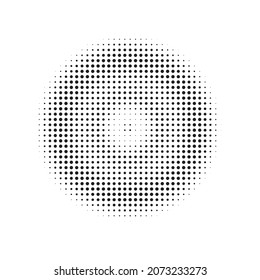Media semitono negro. Vector Moderno. Resumen moderno. Gradación de textura. Logotipo de punto. Ilustración de gradiente de arte circular. Ronda moderna. Fondo de efecto.