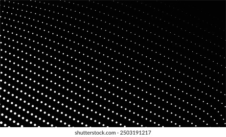Black halftone pattern abstract background vector image