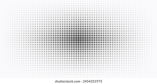 Black halftone pattern on white background. Linear halftone background. Vector illustration isolated on white background. vector