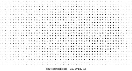 Black halftone pattern on white background. Linear halftone background. Vector illustration isolated on white background. vector