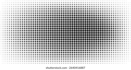 Black halftone pattern on white background. Linear halftone background. vector
