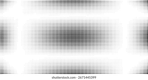 Black halftone pattern on white background. Linear halftone background. Vector illustration isolated on white background. vector