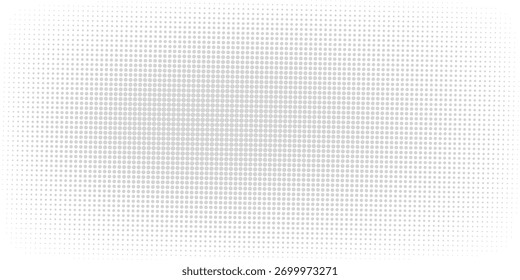 Patrón de semitono negro sobre fondo blanco. Fondo de semitono lineal. Ilustración vectorial aislada sobre fondo blanco. Vector
