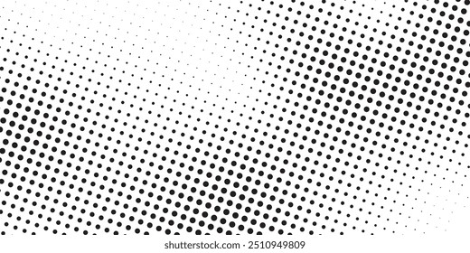Black Halftone Texture Backgroiud, Vector