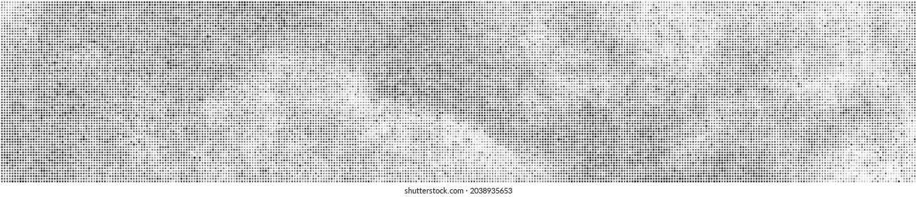 Black Halftone Texture On White Background  Modern Dotted Futuristic Backdrop  Fade Noise Overlay  Wide horizontal long banner for site  Pop Art Style  Vector Illustration  Eps 10 
