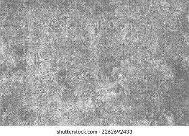 Black Halftone Texture On White Background. Modern Dotted Futuristic Backdrop. Fade Noise Overlay. Digitally Generated Image. Pop Art Style. Vector Illustration, Eps 10.