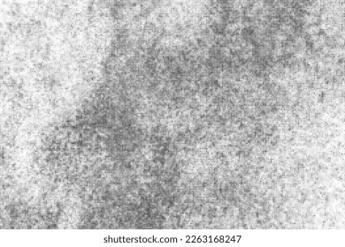 Black Halftone Texture On White Background. Modern Dotted Futuristic Backdrop. Fade Noise Overlay. Digitally Generated Image. Pop Art Style. Vector Illustration, Eps 10.
