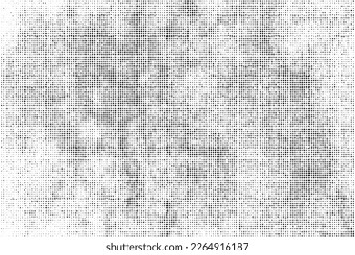 Textura De Medio Tono Negro Sobre Fondo Blanco. El Marco Futurista Moderno. Sobrecarga de ruido anticuado. Imagen Generada Digitalmente. Estilo Pop Art. Ilustración De Vectores, Eps 10.
