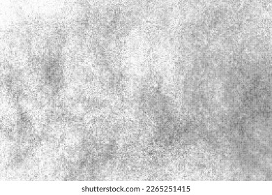 Black Halftone Texture On White Background. Modern Dotted Futuristic Backdrop. Fade Noise Overlay. Digitally Generated Image. Pop Art Style. Vector Illustration, Eps 10.