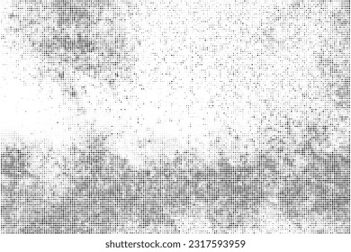 Textura De Medio Tono Negro Sobre Fondo Blanco. El Marco Futurista Moderno. Sobrecarga de ruido anticuado. Imagen Generada Digitalmente. Estilo Pop Art. Ilustración De Vectores, Eps 10.
