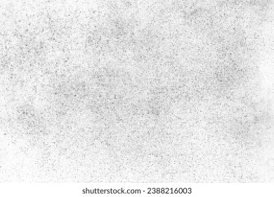 Black Halftone Texture On White Background. Modern Dotted Futuristic Backdrop. Fade Noise Overlay. Digitally Generated Image. Pop Art Style. Vector Illustration, Eps 10.
