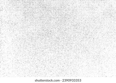 Black Halftone Texture On White Background. Modern Dotted Futuristic Backdrop. Fade Noise Overlay. Digitally Generated Image. Pop Art Style. Vector Illustration, Eps 10.