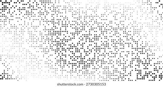 Fondo de onda de semitono negro. Textura Abstractas de líquido granulado. Fondo de pantalla de flujo de puntos curvos punteados. Elemento de superposición de grano swoosh para póster, Anuncio, folleto, volante, folleto, Plantilla. telón de fondo del Vector