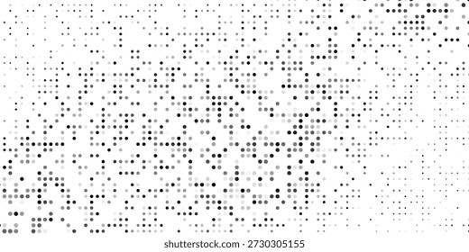 Fondo de onda de semitono negro. Textura Abstractas de líquido granulado. Fondo de pantalla de flujo de puntos curvos punteados. Elemento de superposición de grano swoosh para póster, Anuncio, folleto, volante, folleto, Plantilla. telón de fondo del Vector