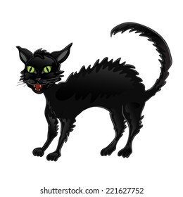 Black Halloween cat 