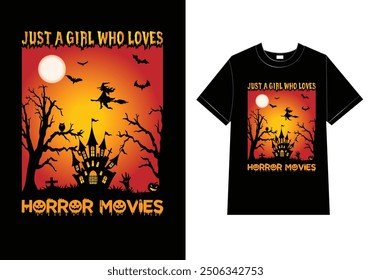 Black halloween tending unique t shirt design.