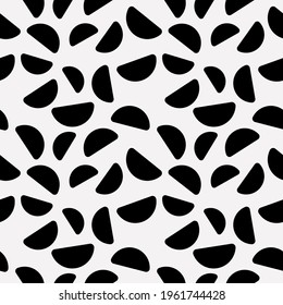 Las mitades negras sobre un fondo blanco. Vector de las mismas formas.