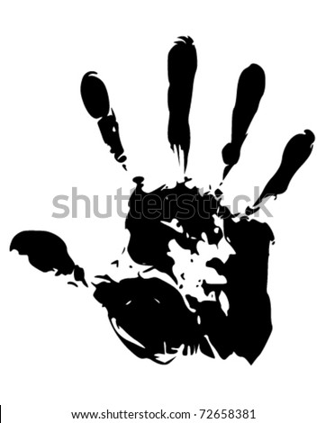 Black Hand Stock Vector (Royalty Free) 72658381 - Shutterstock
