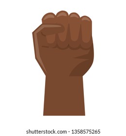 black hand clenched symbol