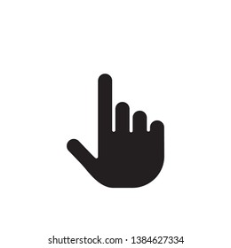 black hand click icon sign, vector, eps 10