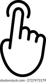 Schwarzer Handcursor mit Zeigefingerzeiger