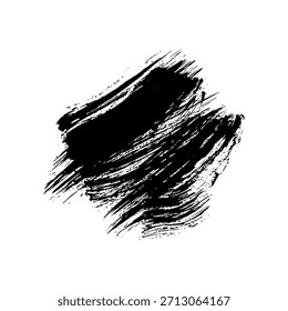 Traçados de pincel desenhados à mão preta para criar um plano de fundo abstrato para designs