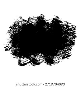 Pincel dibujado a mano negro para un fondo grunge para el texto