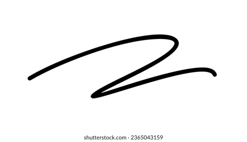 Black hand drawn curved swirled abstract line. Scribble curly brush strokes vector pen doodle calligraphy, thin squiggle. style sketches