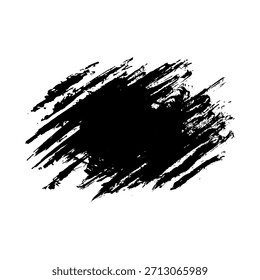 Dibujado a mano negro 
trazos de pincel de tinta 