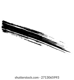 Dibujado a mano negro 
trazos de pincel de tinta 