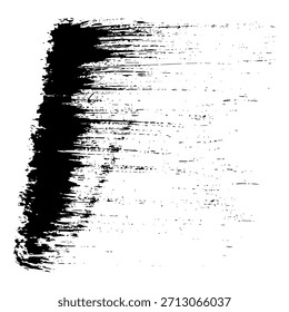mão preta desenhada 
traçados de pincel de tinta 