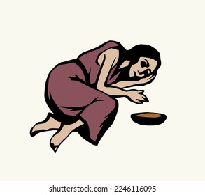 Black hand drawn old dirty bible urban street slum war drug child kid prayer cry. Misery tired dream hobo lie hope sad grief human pray ask god help money water food eat lack pain ill die biblic art