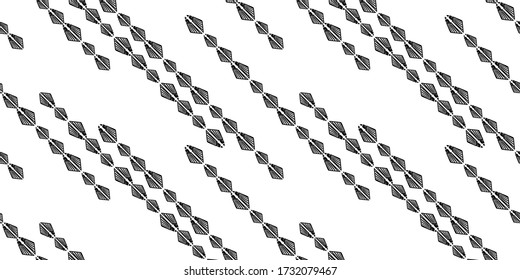 Schwarz handgezeichnete Streifen nahtlos monochrome Muster. Verschiedene Elemente