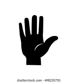 Black hand icon